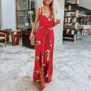 Nordstrom Socialite Red Tie Romper